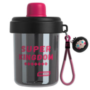 COOKER KING Bobo Verre à boire à double paroi - 520 ml - Plastique - Noir - rose