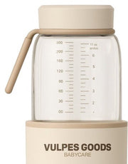 Vulpes Goods® - Chauffe-biberon Elite - 330 ml et 5 niveaux de température - équipé d'une batterie de 13 500 Mah et d'une fonction mémoire - pour les déplacements et l'alimentation nocturne - verre crème et plastique