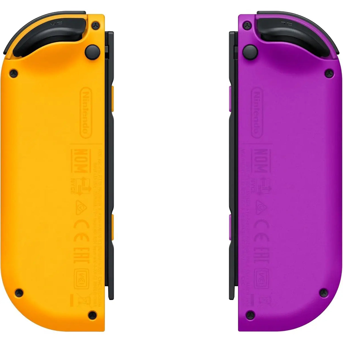Paire de Joy-Con pour Nintendo Switch - Rose fluo/Orange fluo - Avec 2 bracelets