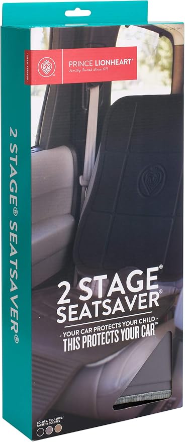 Protection de siège auto Prince Lionheart – 2 pièces – Universelle – Imperméable – Grise