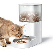 Distributeur automatique de nourriture Homerunpet - commande via application - bol en acier inoxydable