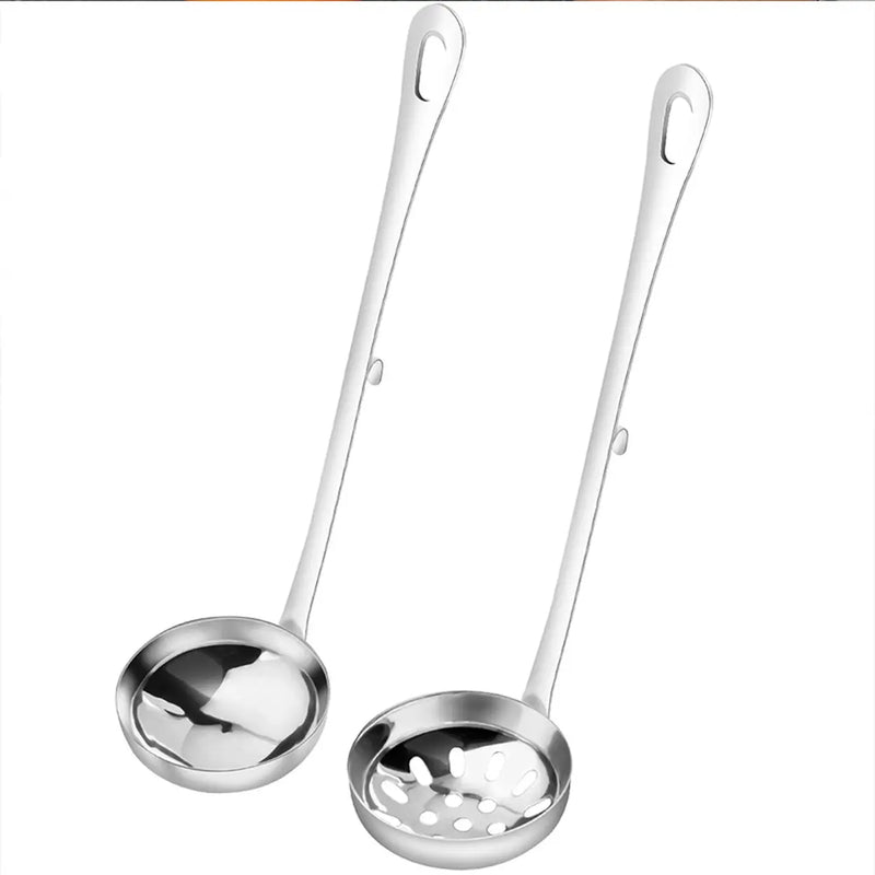 Set de cuillères pour hotpot Maxcook - louche et écumoire - acier inoxydable - 2 pièces