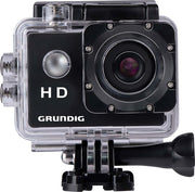 Grundig Action Camera HD720P - Caméra sous-marine - Étanche jusqu'à 30M - Écran LCD 2" - Accessoires divers inclus - Détection de mouvement - Noir