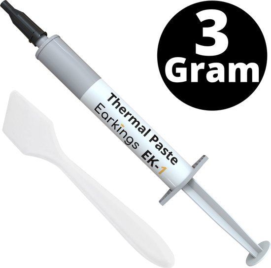 Pâte thermique Thermal Paste - Refroidisseur de CPU 3 grammes - Pâte thermique EarKings pour CPU