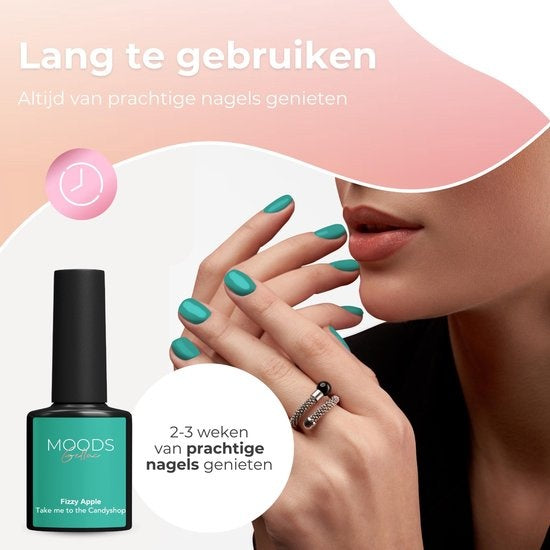 Moods Gellac 6-Piece Set - Gel Nail Polish - 8ML - Take me to the Candyshop Edition - Gellac - Nails - Gel Polish Starter Pack - Summer Colours