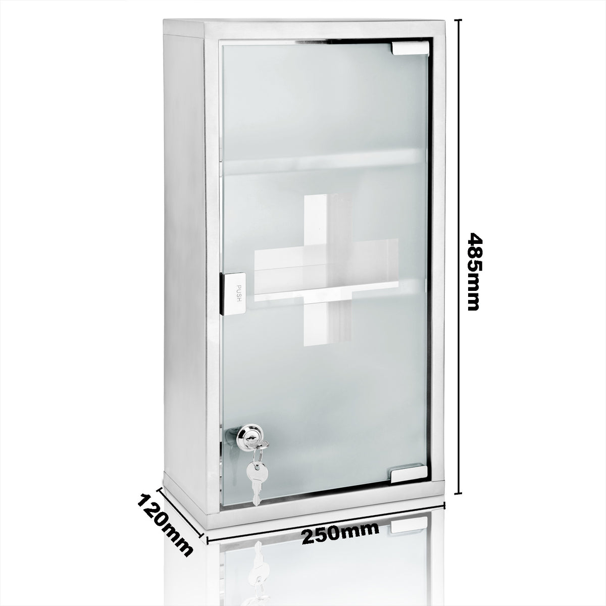 Armoire à pharmacie - DBA - Avec serrure - 48,5cm x 25cm x 12cm