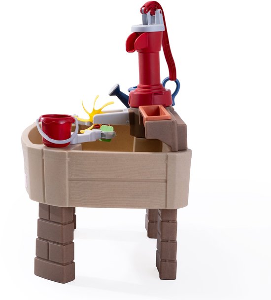 Table à eau Step2 Pump & Splash Discovery – Avec pompe à eau et 8 accessoires – Table de jeux aquatiques pour tout-petits – Jouets d'extérieur à partir de 2 ans – Table d'activités aquatiques pour le jardin / l'extérieur