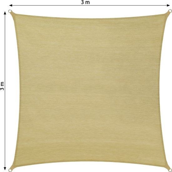 tectake - Toile de store carrée - 300 x 300 cm - 402605