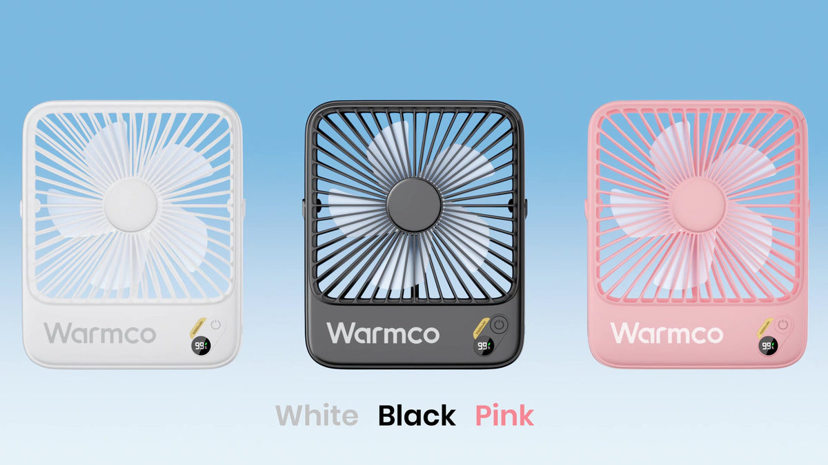 Ventilateur portable Warmco D3 - 7 pouces - 10 000 mAh