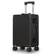 Valise cabine TRVLMORE Premium - 54 x 35 x 22 cm - Roulettes pivotantes à 360° - Double serrure à combinaison TSA - Polycarbonate - Sans fermeture éclair - 40 litres - Noir