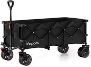 Chariot LifeGoods - XXL - pliable - 300L - Max 150KG - Noir
