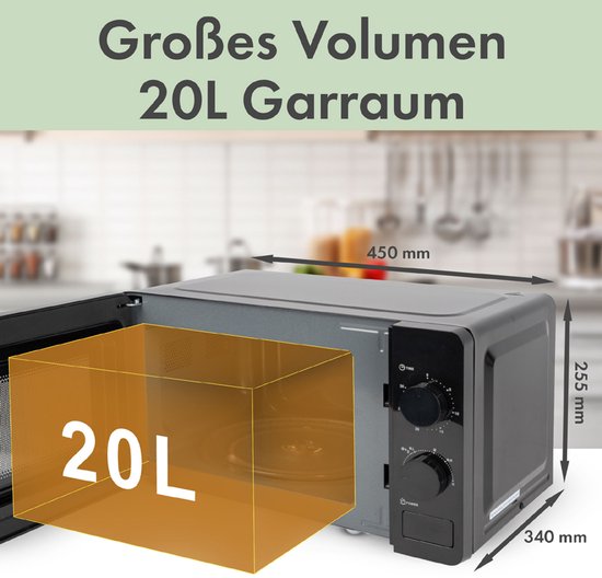Micro-ondes Clatronic MW 791 Noir Solo, à poser, 20 l, 700 W