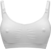 Soutien-gorge Medela Keep Cool - Soutien-gorge d'allaitement sans coutures - Soutien-gorge de grossesse avec 2 zones respirantes - Tissu Soft Touch - Blanc - Taille M