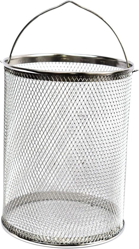 Poêle à asperges en acier inoxydable avec panier amovible – 4,2 L – Compatible avec l'induction et toutes les sources de chaleur – Peut également servir de friteuse !