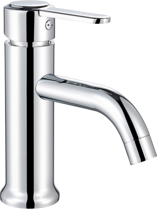 Robinet de salle de bain Inspire Silver avec raccords - Robinet de lavabo - Acier inoxydable - Silver