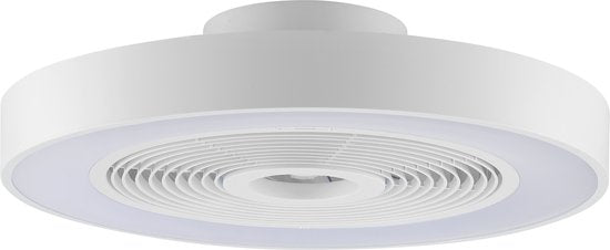 Brilliant Catania - Ventilateur de plafond - LED 40 W - CCT - 2700 K-6500 K - Intensité réglable - ICRGB - Veilleuse - Minuterie - Télécommande - Blanc