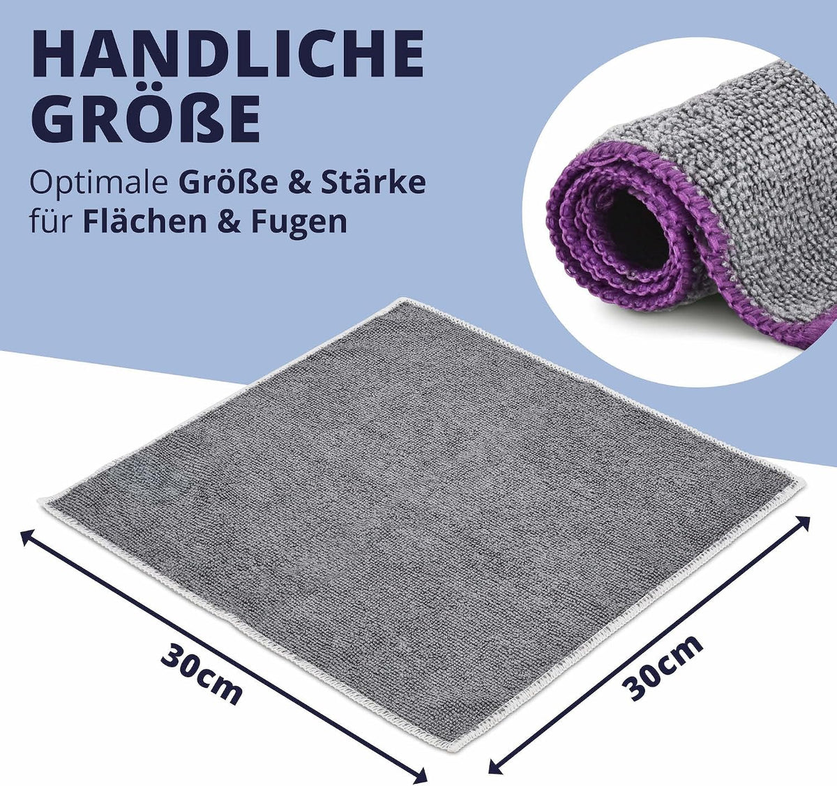 LICARGO Chiffons en microfibre pour voiture - 30 x 30 cm - 220 g/m² - Lot de 6