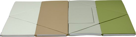 Ensemble de jeu Sunny Davi Foam – Tapis en mousse pliable – Kit de construction, tente et tapis de jeu – Tente de jeu en beige et vert – Softplay – Jouets Montessori – À partir de 12 mois – Jeu en toute sécurité