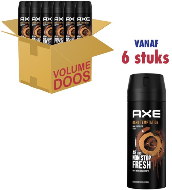 Axe - Déodorant - Spray - Dark Temptation - 48 h - 150 ml x 6
