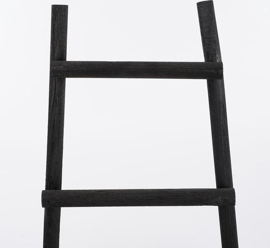Porte-échelle House of Seasons - L29 x L49 x H119 cm - Bois de peuplier - Noir