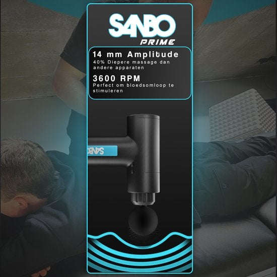 Sanbo® - Prime Massage Gun - massage sportif et de relaxation - sans étui