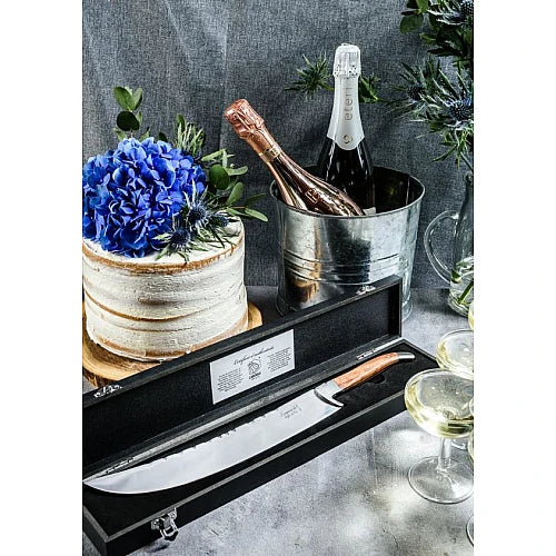 Sabre à champagne Style de Vie Laguiole - 44 cm - Marron - Avec coffret noir
