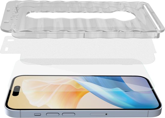 Behello Protection d'écran iPhone 16 Pro Max - Verre à haute résistance aux chocs