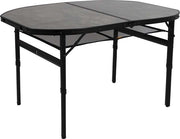 Bo-Camp - Industrial - Table - Northgate - Ovale - Modèle « valise » - 120 x 80 cm