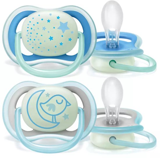 Philips Avent - Ultra Air Night - 6 à 18 mois - Lot de 2 - Bleu - SCF376/20