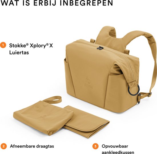 Sac à langer Stokke Xplory X, couleur Golden Yellow