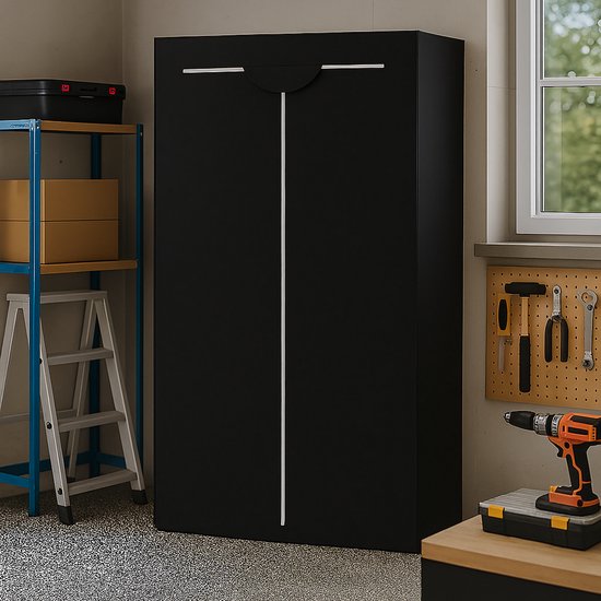 BRASQ Couvre-étagère noir - 180x90x40 cm