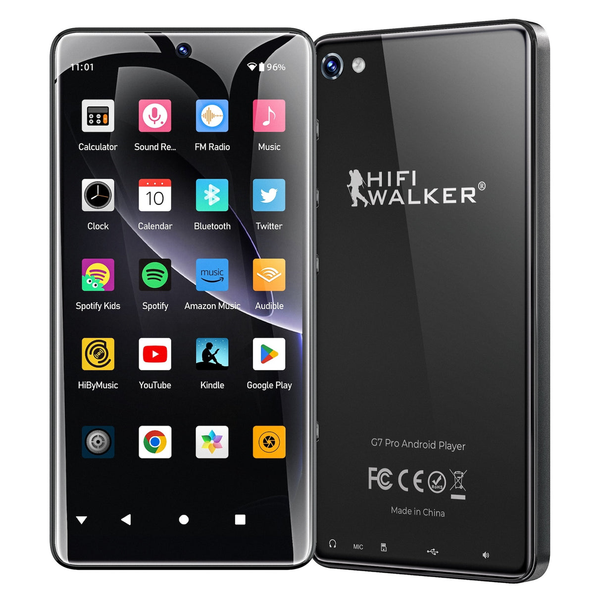 Lecteur de musique Android HIFI WALKER G7 Pro - 128 Go - noir