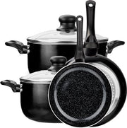 CeraFusion Ceramic Pan Set 6-piece - Poêles à frire et casseroles 20, 24 cm - Poêle à frire - Set de poêles - Poêles à induction - Poêle - Sans PFAS