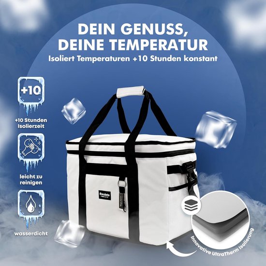 Sac isotherme pliable pour faire les courses et pique-niquer - Sac isotherme « Grande voiture » : sac thermique et sac de pique-nique pour la voiture - Mieux s'organiser avec le sac isotherme « Grande voiture » - Sac à déjeuner et mini-glacière