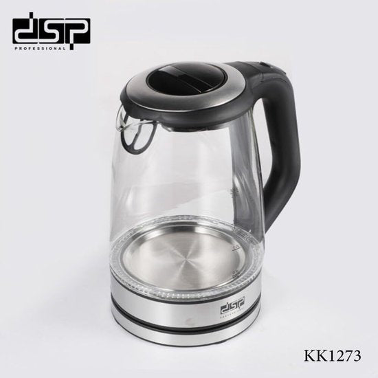 Bouilloire électrique DSP KK1273 2,0 L 2 200 W | Bouilloire rapide avec éclairage LED bleu, filtre anti-calcaire et arrêt automatique