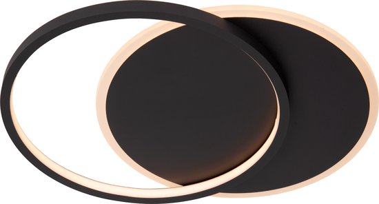 Lucide AXELLE - Plafonnier - Ø 29,5 cm - LED 3 StepDim - 1x24 W 2700 K - Noir