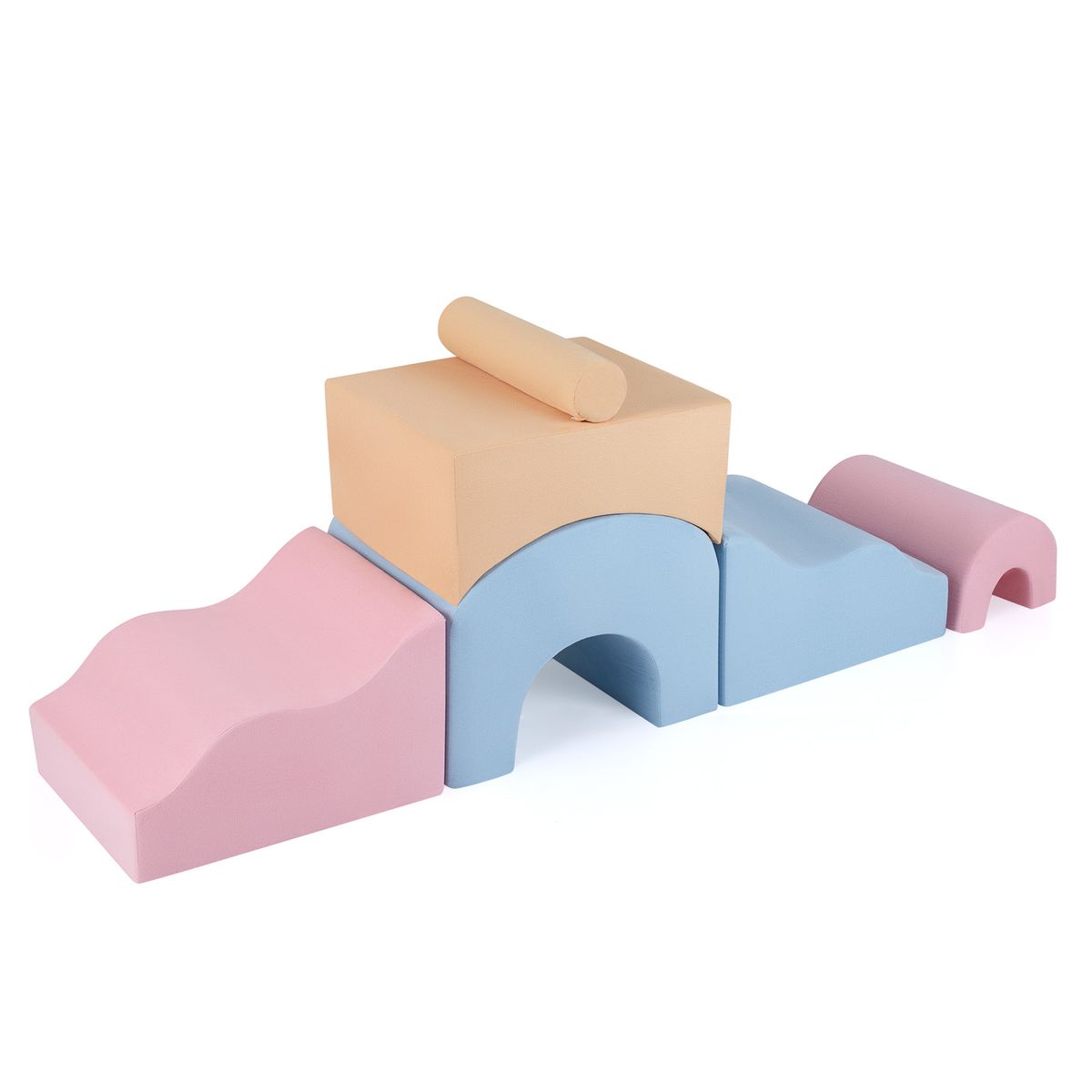 Ensemble de blocs de jeu Coast en mousse - 6 pièces - jouets favorisant la motricité - multicolore