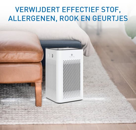 Purificateur d'air Medify Air MA-25 – 170 m³/h – Filtre HEPA H13 et commandes tactiles – Mode nuit – Filtre à air contre le rhume des foins, les allergies et les acariens – Blanc