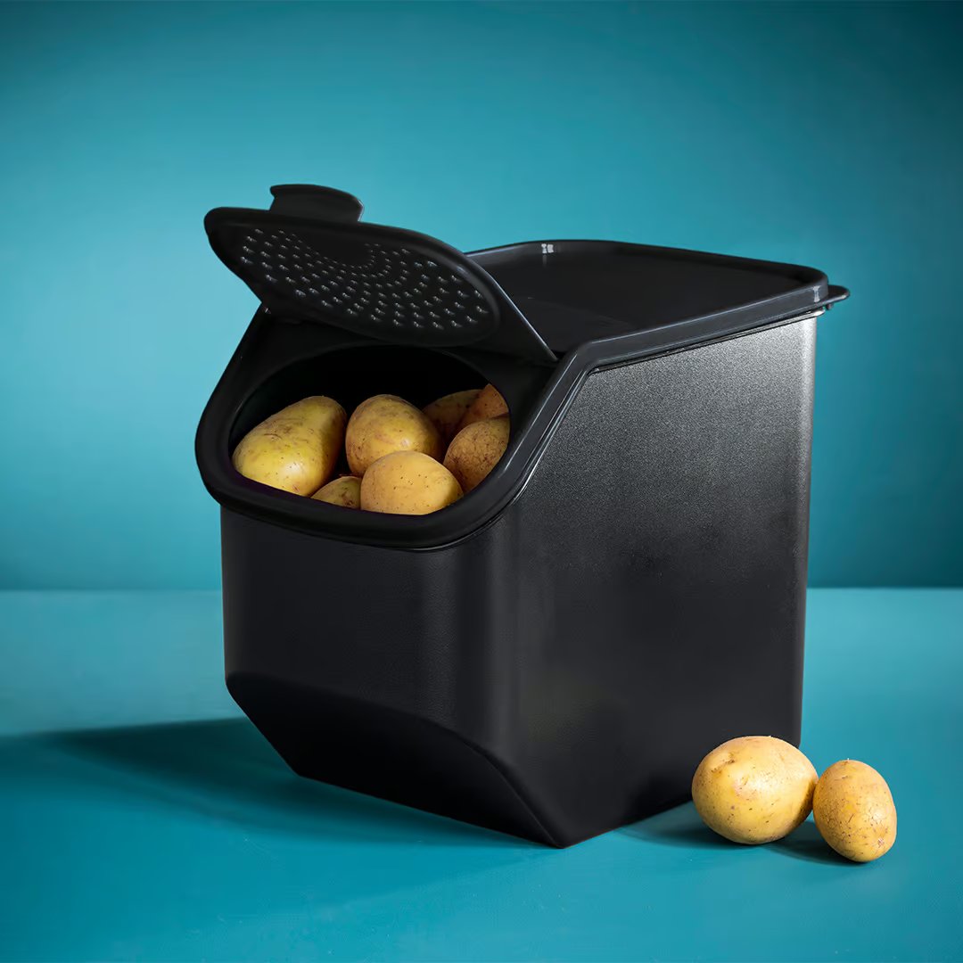 Contenant à pommes de terre Tupperware PotatoSmart - Circulation optimale de l'air - Préserve la fraîcheur des pommes de terre - Conception empilable