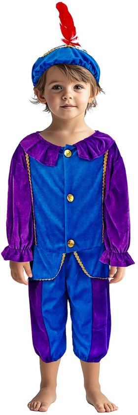 Costume de Piet 98-104 Violet/Bleu