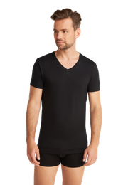 Ten Cate T-shirt col V - noir - Taille M