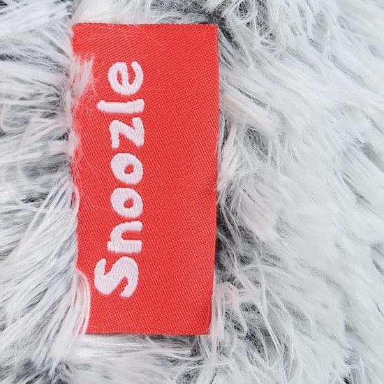 Snoozle Donut Hondenmand - Zacht en Luxe Hondenkussen - Wasbaar - Fluffy - Hondenmanden - 70cm - Licht Grijs