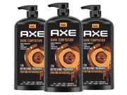 Gel douche Axe Dark Temptation - 3 x 1 litre - Rafraîchissement intense