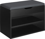 Tectake - Banc de chaussures Jasmina noir SKU : 403615