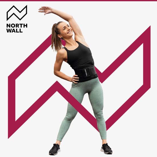 Orthèse lombaire Northwall - Correcteur de dos contre les douleurs lombaires - Soutien du dos - Noir - Taille M