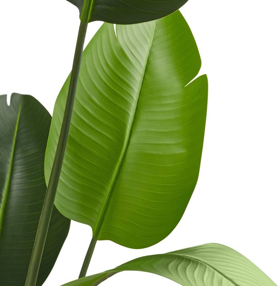 tectake® Arbre à oiseaux de paradis Tropic - Strelitzia - Plante artificielle fidèle à la nature avec des feuilles détaillées et un pot de fleurs robuste - Facile d'entretien et polyvalent - Hauteur : 120 cm