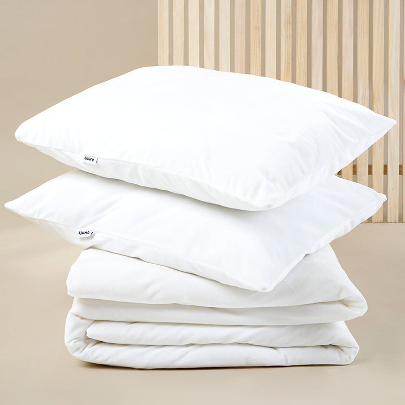 SJUMO Silky Smooth - Fresh White - Enveloppe de couette - 220 x 200cm