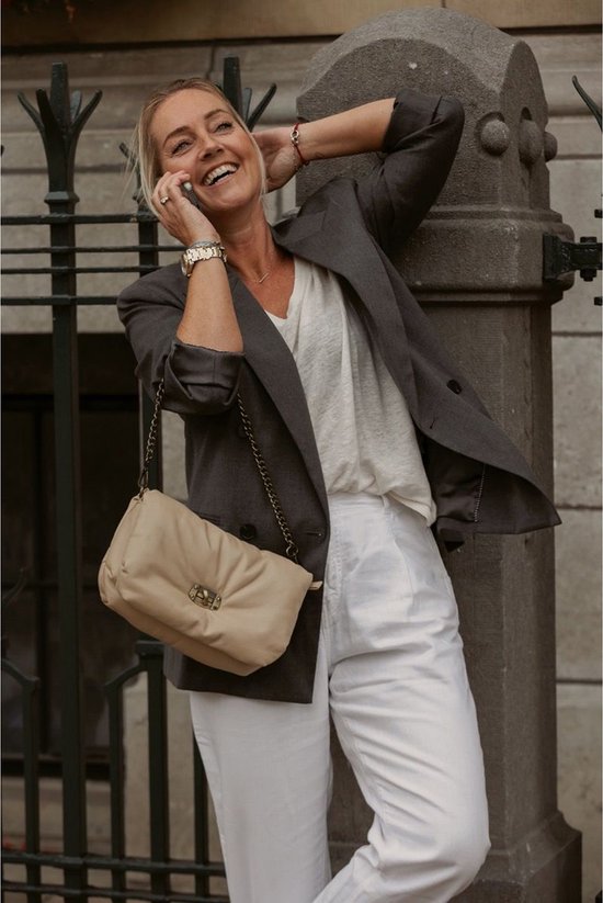Chabo Bags - Diva Small - Sac à bandoulière - Sac à bandoulière - Cuir - Crème