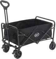 Chariot pliable AXI SB120 – Noir – Avec poignée de traction, freins et housse – Capacité de charge de 60 kg – Facile à transporter – Métal