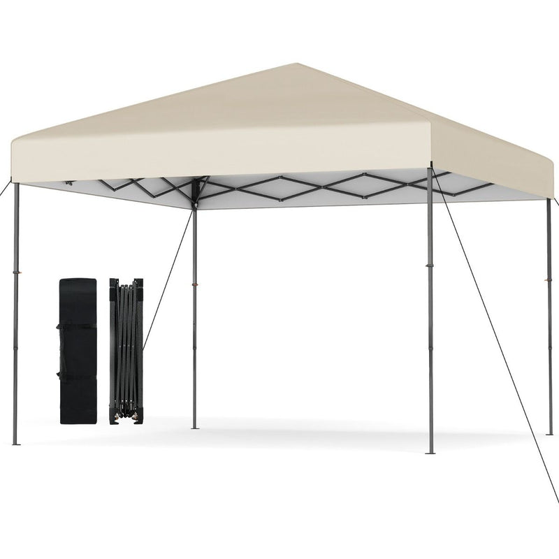 Pavillon pop-up Coast - réglable en hauteur - avec sac de transport - beige - 295 x 295 cm